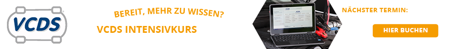 VCDS Intensivkurs: nächster Termin am 26.03.2025 - jetzt buchen!