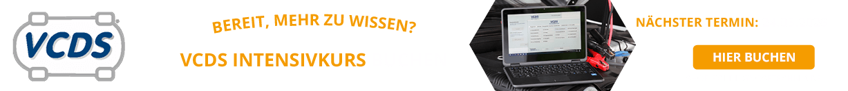 VCDS Intensivkurs: nächster Termin am 26.03.2025 - jetzt buchen!